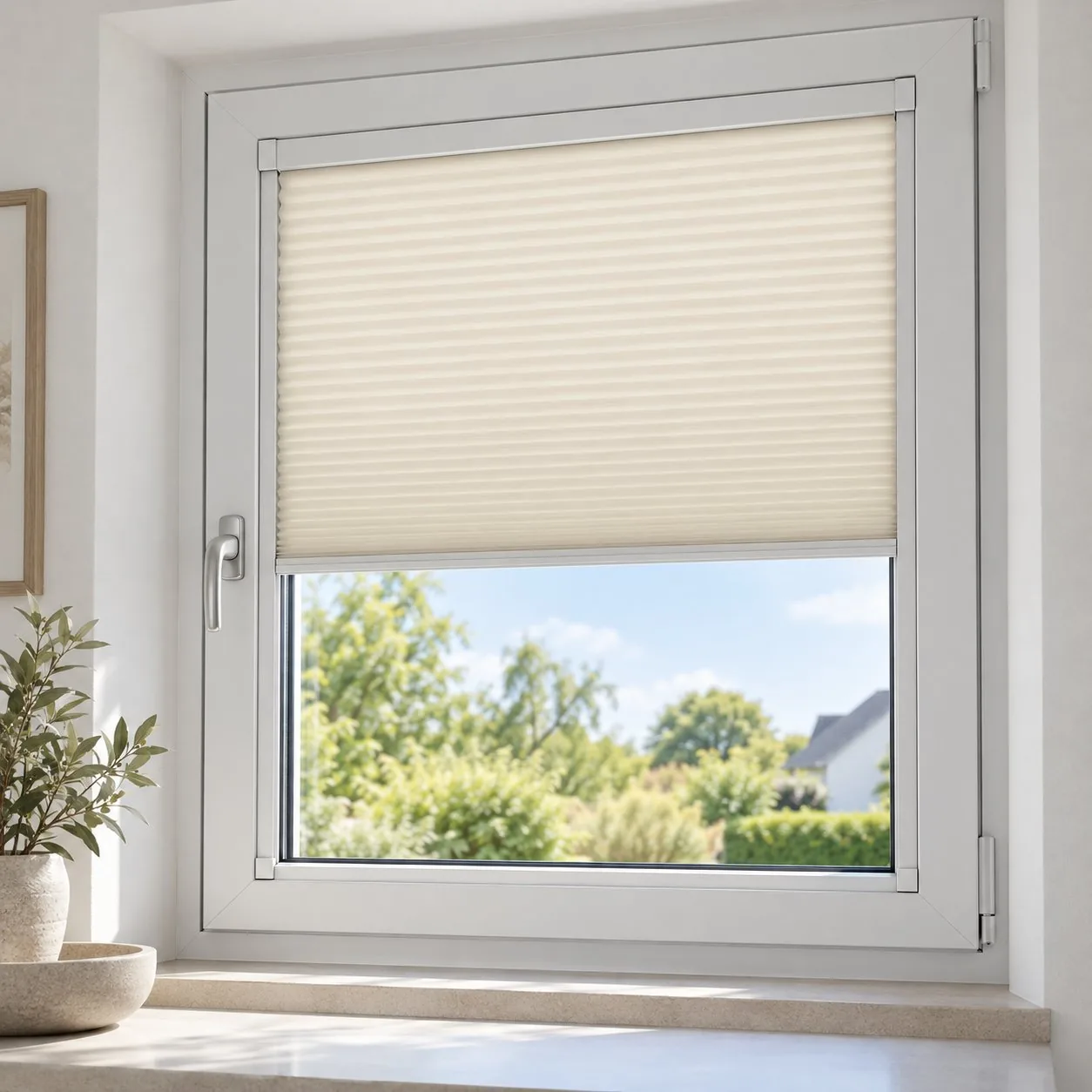 Made-to-measure INTU blinds shown in a real home setting