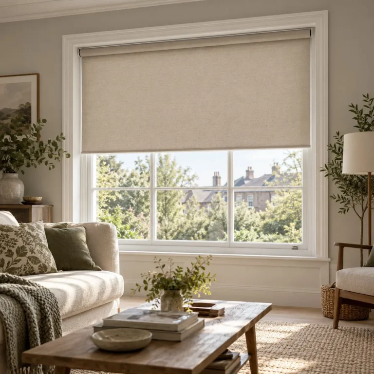 Roller Blinds example in a home setting