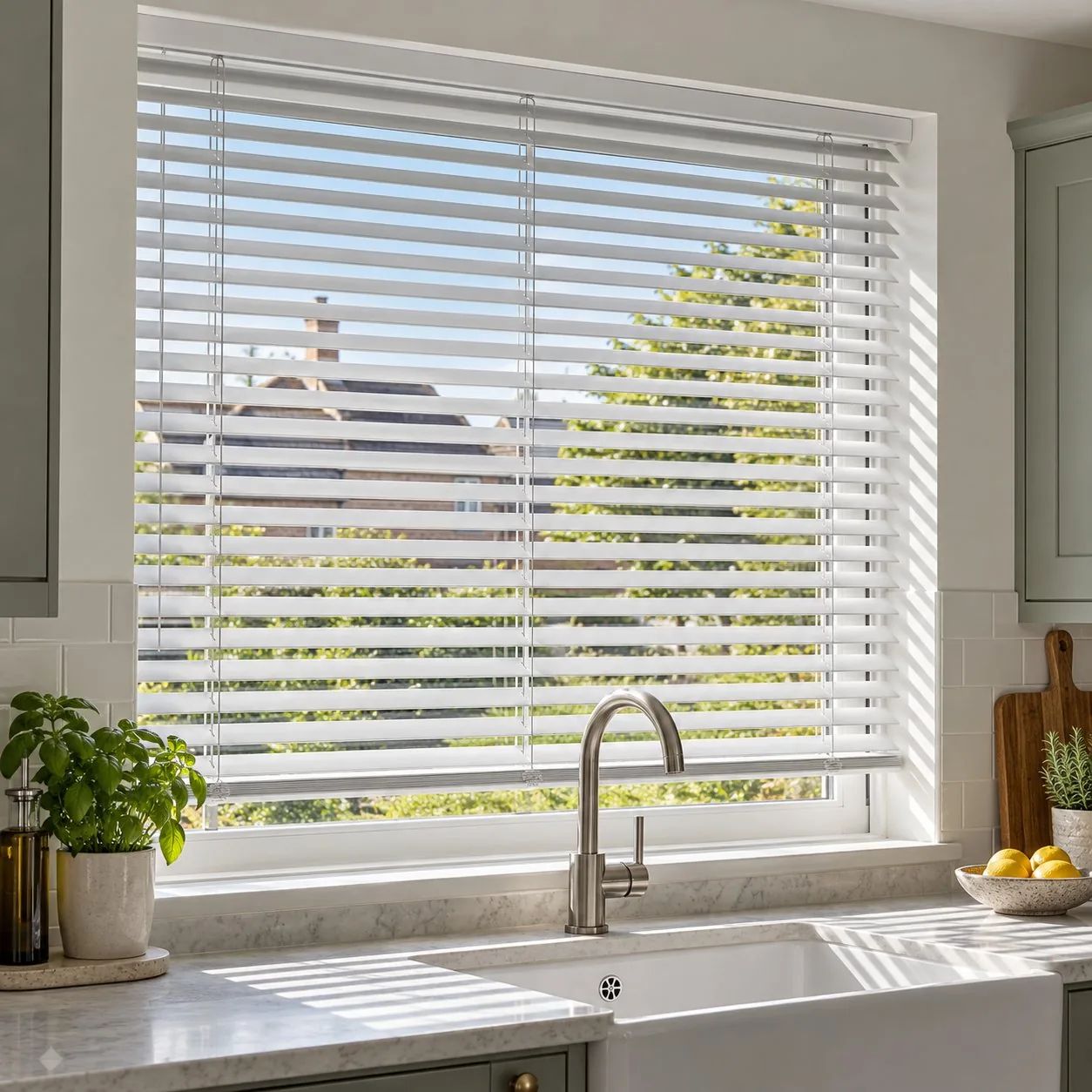 Venetian Blinds example in a home setting