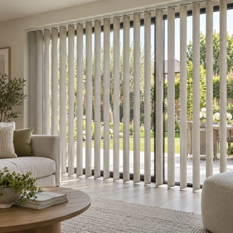 Vertical Blinds example in a home setting